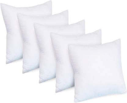 VLYSIUM small cushion 12*12 inch pillow for sofa (30x30 cm) Polyester Fibre Solid Cushion Pack of 3