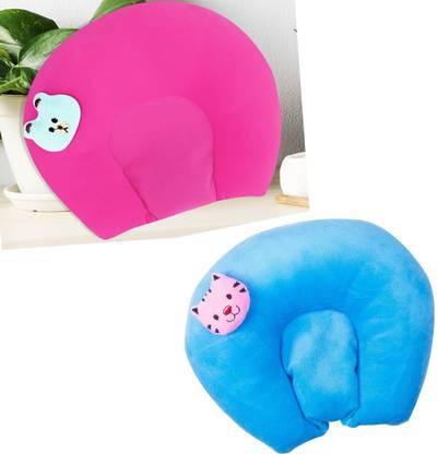 FENZI KIDS Microfibre Baby Pillow Pack of 2 Toons & Characters Mustard Pillow For Newborn Baby Round Head Shaping Baby Pillow