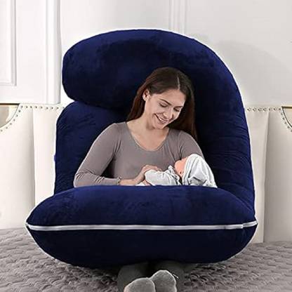 JoJo J SHAPE Microfibre Solid Pregnancy Pillow Pack of 1
