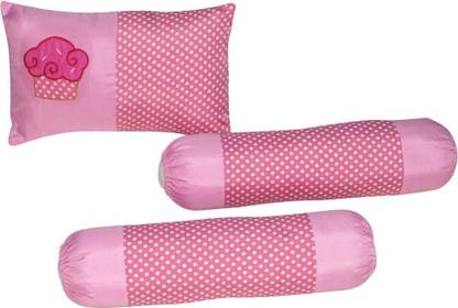 Oscar Home Cotton Polka Baby Pillow Pack of 3