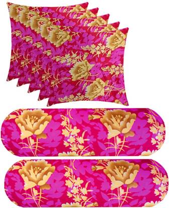 PALVIT Microfibre Bolster Pack of 7 Abstract