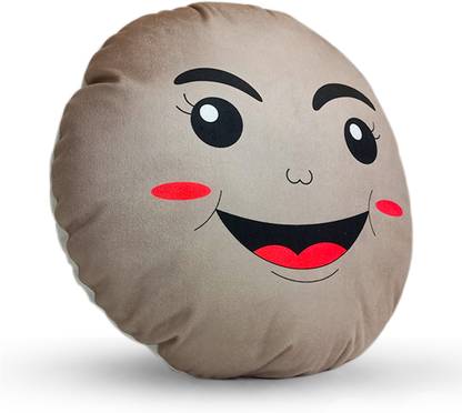 Akshara Style Moon cushion Microfibre Smiley Cushion Pack of 1