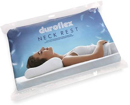duroflex Neck Rest Memory Foam Solid Orthopaedic Pillow Pack of 1