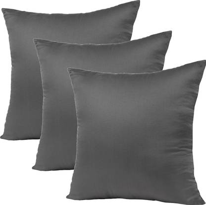 VLYSIUM cushion 18x18 inch fillers for sofa pillow (45*45 cm) Polyester Fibre Solid Cushion Pack of 3