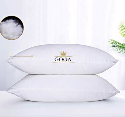 GOGA Cotton Sleeping Pillow Pack of 2 Solid LUXURY