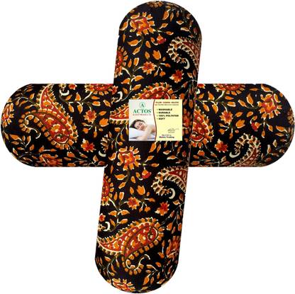 ACTOS Microfibre Bolster Pack of 2 Floral