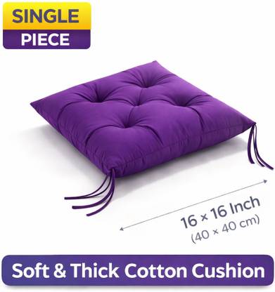 Arvabil Cotton Floor Cushion Pack of 1 Solid seating cushion (pad)