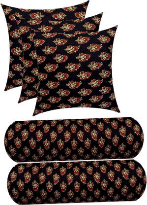 ACTOS Microfibre Bolster Pack of 5 Floral