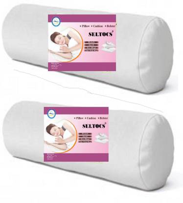 Seltocs Cotton Bolster Pack of 2 Solid