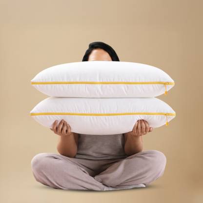 SleepyCat Microfibre Sleeping Pillow Pack of 2 Solid Cloud