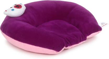 Omvista BABY SEED PILLOW, Pillow for Newborn Baby-Round Head Shaping Pillow, 0-12 Months Microfibre Animals Baby Pillow Pack of 1