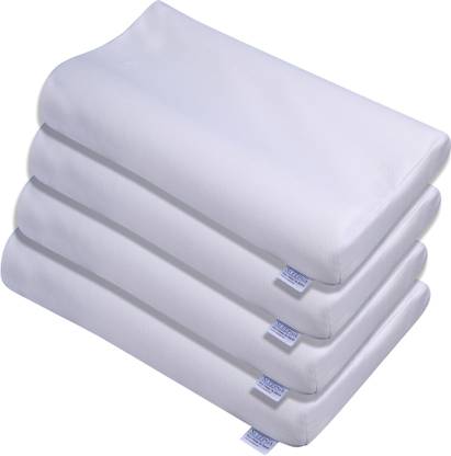 Sleepsia Memory Foam Memory Foam Contour Shape Orthopaedic Pillow Pack of 4