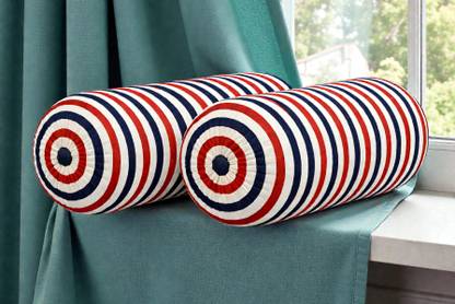 ACTOS Microfibre Bolster Pack of 2 Geometric Combo Set Of 2