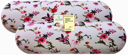 ACTOS Microfibre Bolster Pack of 2 Floral