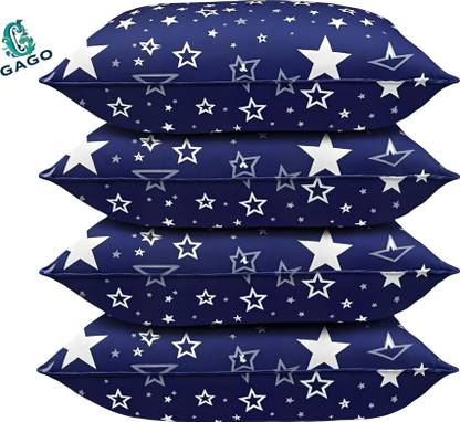 GAGO Luxury Polyester Fibre Abstract Sleeping Pillow Pack of 4