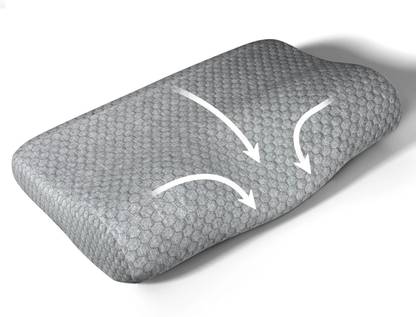 AGEasy Cervical Pillow Memory Foam Solid Orthopaedic Pillow Pack of 1