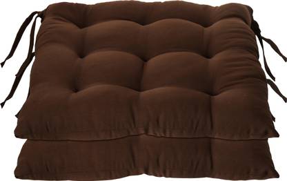 KUBER INDUSTRIES Microfibre Chair Pad Pack of 2 Solid