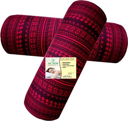 ACTOS Microfibre Bolster Pack of 2 Abstract