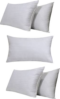 VLYSIUM Microfibre, Polyester Fibre Sleeping Pillow Pack of 5 Stripes sleeping pillow 16x24 Inch (61 x 41 cm)