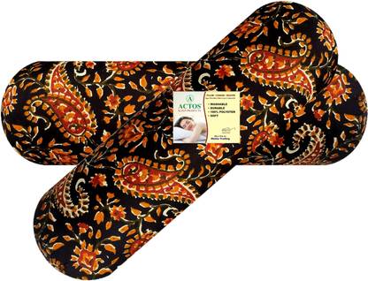 ACTOS Microfibre Bolster Pack of 2 Floral