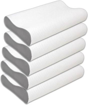 Flipkart SmartBuy Memory Foam Orthopaedic Pillow Pack of 5 Solid