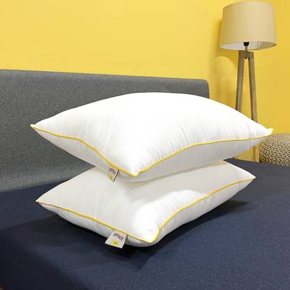 SleepyCat Fiber Lite Polyester Fibre Solid Sleeping Pillow Pack of 2