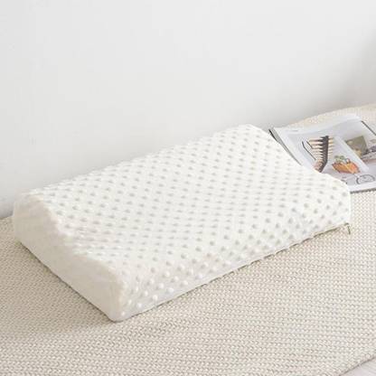 AMEEDARSHAN Memory Foam Solid Sleeping Pillow Pack of 1