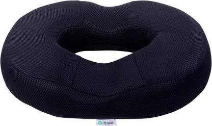SOFTREST Premium Donut Seat/Cushion for Piles with 100% Memory Foam, Anti-Skid Memory Foam Solid Chair Pad Pack of 1