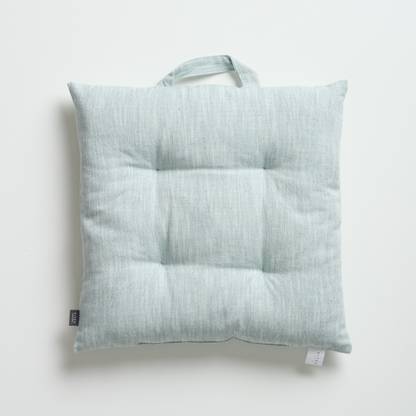 KITESCREATIONS Cotton Chair Pad Pack of 2 Solid