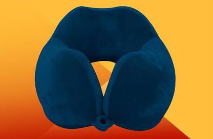 RAJASTHAN HANDLOOM Memory Foam Solid Travel Pillow Pack of 1