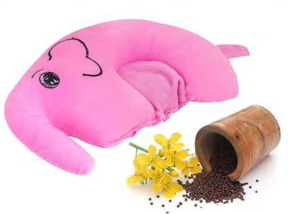 BABY BLOCKS Rai Pillow for Baby Head Shaper | Mustard Seeds Animals Baby Pillow Pack of 1