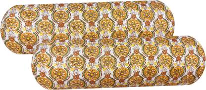 Changers Round Bolster Microfibre Floral Bolster Pack of 2