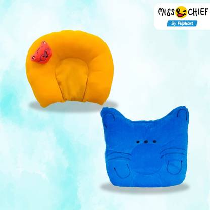 Miss & Chief Cotton Baby Pillow Pack of 2 Toons & Characters