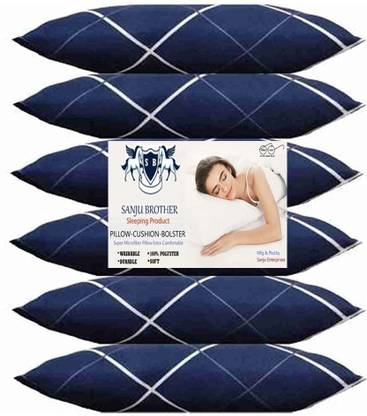 YPOLOIPO Microfibre Sleeping Pillow Pack of 6 Solid LUXURY