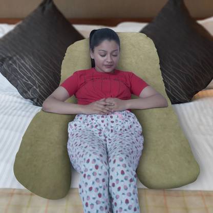 KWALITY DREAMS U shape Microfibre Solid Pregnancy Pillow Pack of 1
