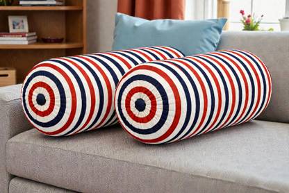 ACTOS Microfibre Bolster Pack of 2 Geometric Combo Set Of 2