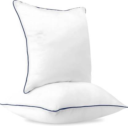 GIGLICK Microfibre Cushion Pack of 2 Solid Superb Soft Fluffy Hollow Fibre Sqaure Cushions for Chair/Sofa/Bed/Living Room