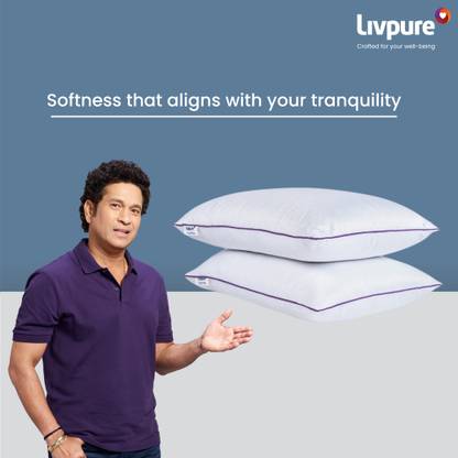 Livpure Smart Cloud Plus Microfibre Quotes Sleeping Pillow Pack of 1