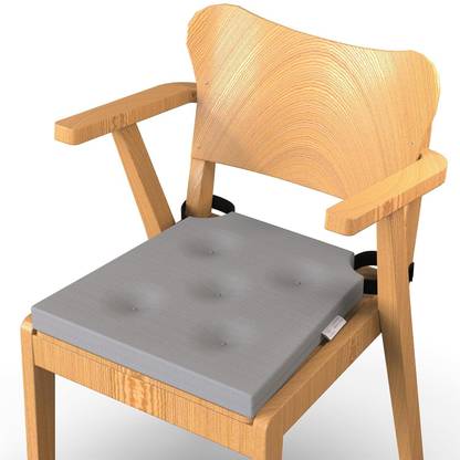 MY ARMOR HR Foam Seat Cushion: Square, Velcro Fit, Soft & Comfortable for Chair Sitting Foam Stripes Chair Pad Pack of 1