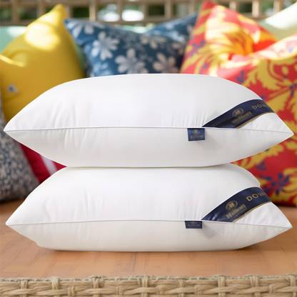 CIEZAR Microfibre Solid Sleeping Pillow Pack of 2