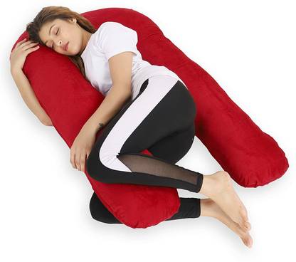 OZLY ultra soft u shape Microfibre, Polyester Fibre Solid Pregnancy Pillow Pack of 1