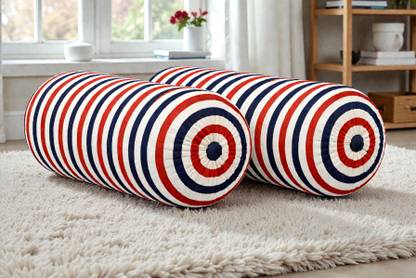 ACTOS Microfibre Bolster Pack of 2 Geometric Combo Set Of 2