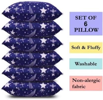 shree bala ji Cotton Solid Cushion Pack of 6