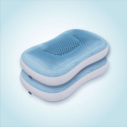 The Sleep Company Smart ErgoRelief Pillow Microfibre Solid Sleeping Pillow Pack of 2