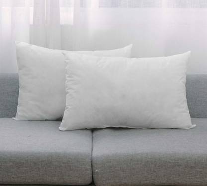 Anita Corporation Microfiber Rectangular Soft Cushion Pillow Filler For Bed, Sofa, 16 x 24 Inch Microfibre Solid Cushion Pack of 2