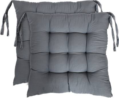 KUBER INDUSTRIES Microfibre Chair Pad Pack of 2 Solid
