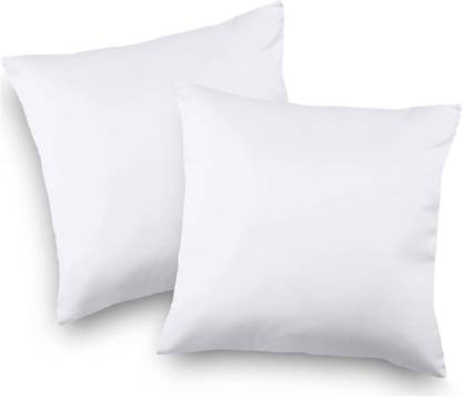 VLYSIUM PERFECT SLEEPER small cushion 12*12 inch pillow for sofa (30x30 cm) Polyester Fibre Solid Cushion Pack of 2
