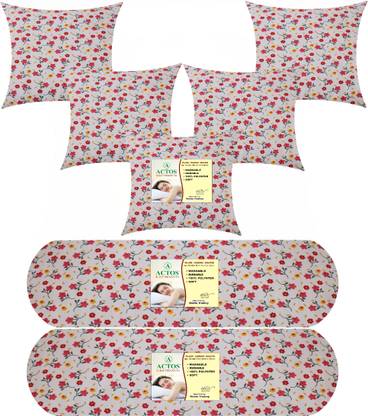 ACTOS Microfibre Bolster Pack of 7 Floral