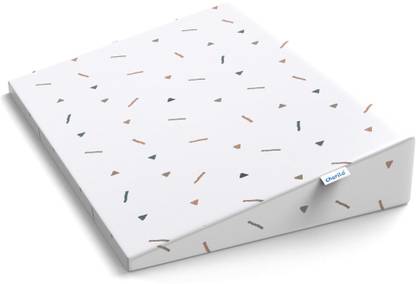 Cherilo Half Size Elevated Wedge Pillow for Baby Crib & Mattress Memory Foam Solid Baby Pillow Pack of 1