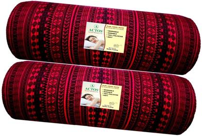 ACTOS Microfibre Bolster Pack of 2 Geometric Round